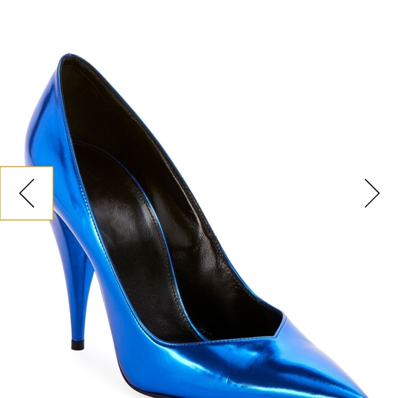 Saint Laurent Kiki Mirror Pointed Pumps - Picture 3 of 6